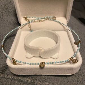 Adina Eden Neon Smiley Face Beaded Necklace